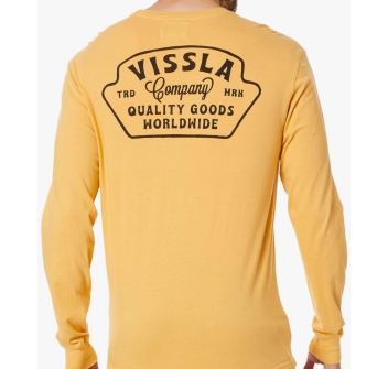 VISSLA QUALITY GOODS LONG SLEEVE POCKET TEE