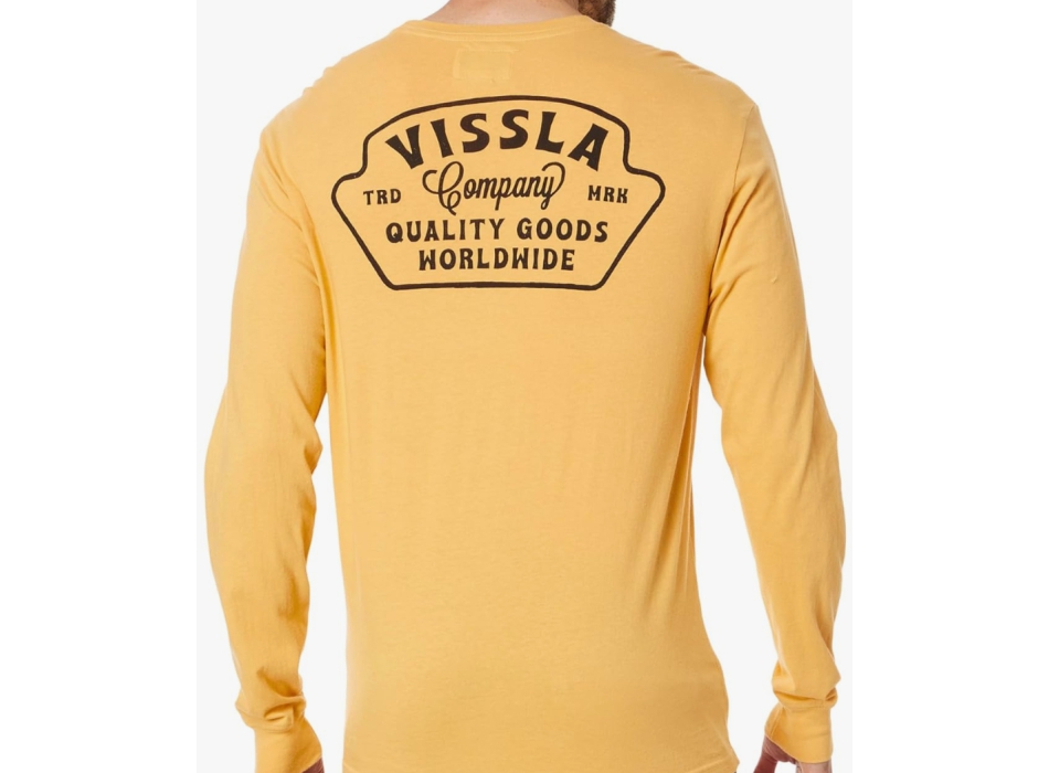 VISSLA QUALITY GOODS LONG SLEEVE POCKET TEE