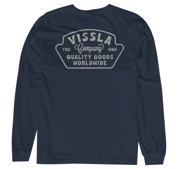 VISSLA QUALITY GOODS LONG SLEEVE NAVY