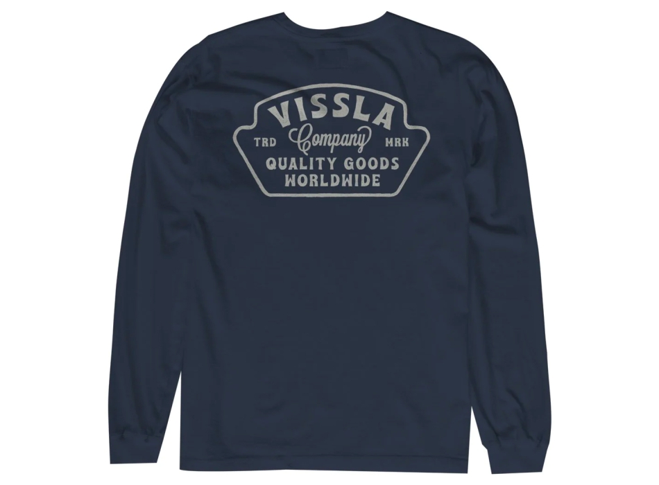 VISSLA QUALITY GOODS LONG SLEEVE NAVY