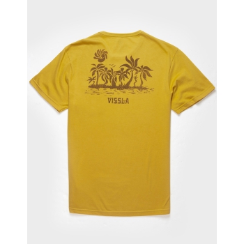 VISSLA WAVE RACERS ORGANIC POCKET TEE ALE