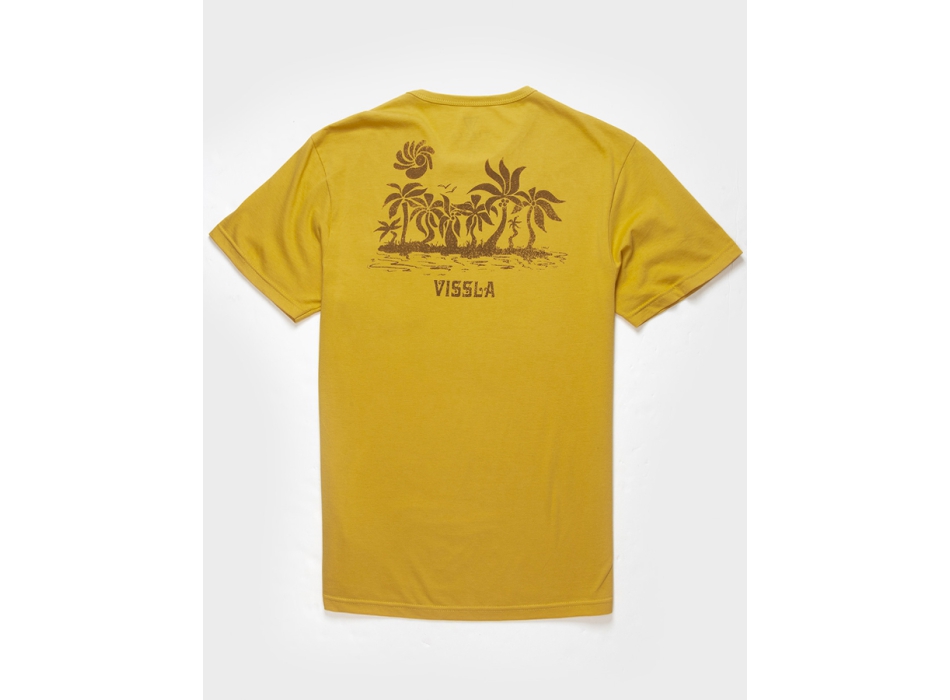 VISSLA WAVE RACERS ORGANIC POCKET TEE ALE