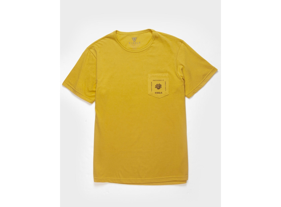 VISSLA WAVE RACERS ORGANIC POCKET TEE ALE