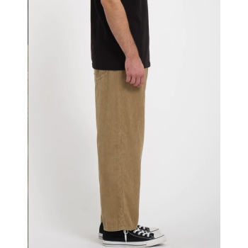 VOLCOM BILLOW TAPERED CORDUROY TROUSERS KHAKI