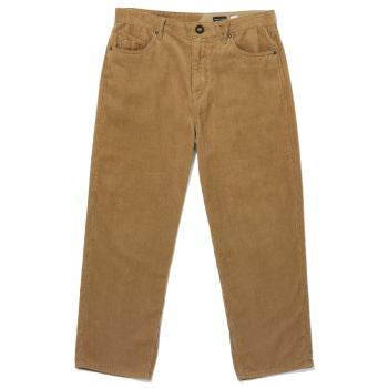 VOLCOM BILLOW TAPERED CORDUROY TROUSERS KHAKI