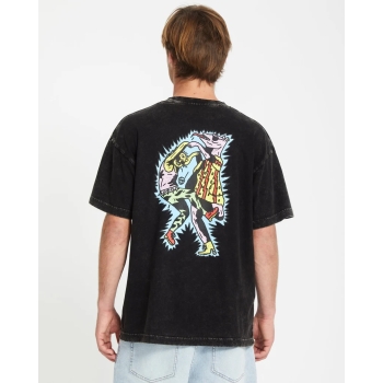 VOLCOM BOB MOLLEMA 1 T-SHIRT LIGHT ACID BLACK