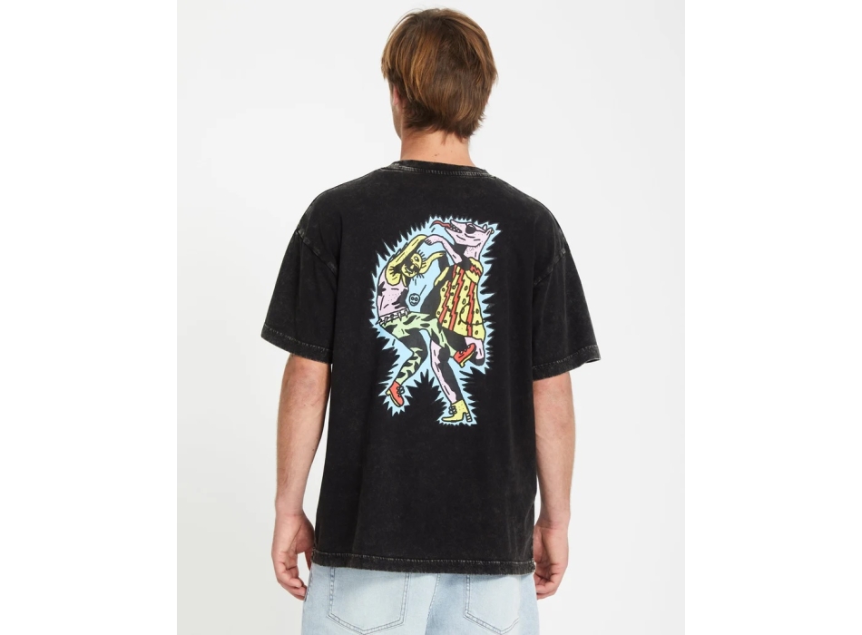 VOLCOM BOB MOLLEMA 1 T-SHIRT LIGHT ACID BLACK