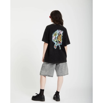 VOLCOM BOB MOLLEMA 1 T-SHIRT LIGHT ACID BLACK