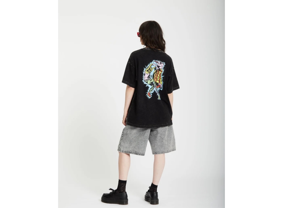 VOLCOM BOB MOLLEMA 1 T-SHIRT LIGHT ACID BLACK