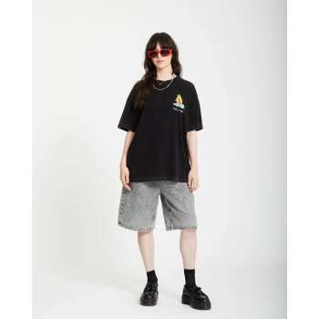VOLCOM BOB MOLLEMA 1 T-SHIRT LIGHT ACID BLACK