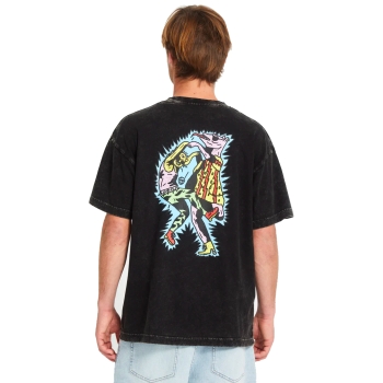 VOLCOM BOB MOLLEMA 1 T-SHIRT LIGHT ACID BLACK