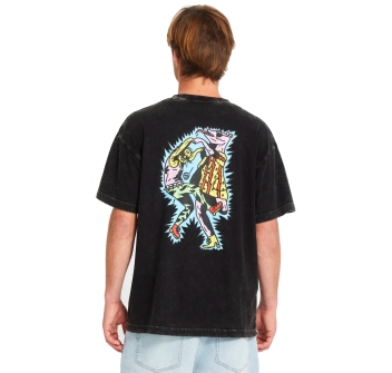 VOLCOM BOB MOLLEMA 1 T-SHIRT LIGHT ACID BLACK