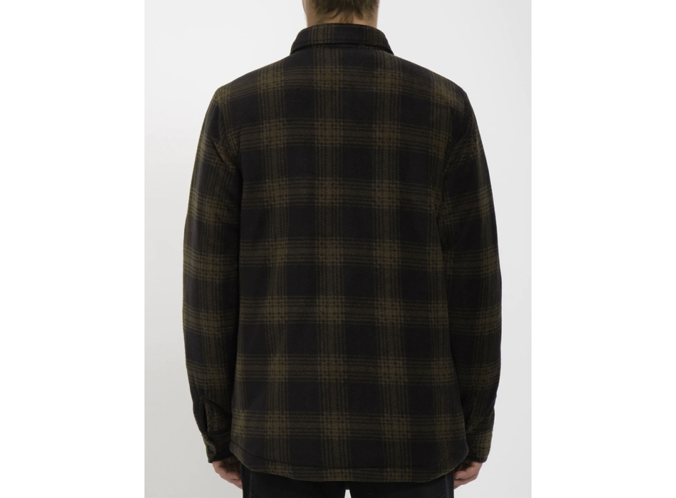 VOLCOM BOWERED FLEECE LONG SLEEVE SHIRT BISON