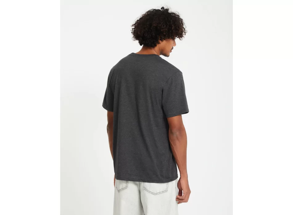 VOLCOM CIRCLE BLANKS T-SHIRT HEATHER BLACK