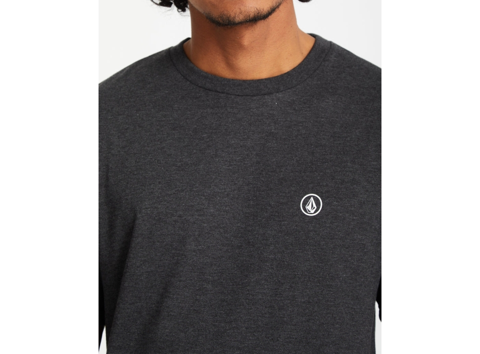 VOLCOM CIRCLE BLANKS T-SHIRT HEATHER BLACK
