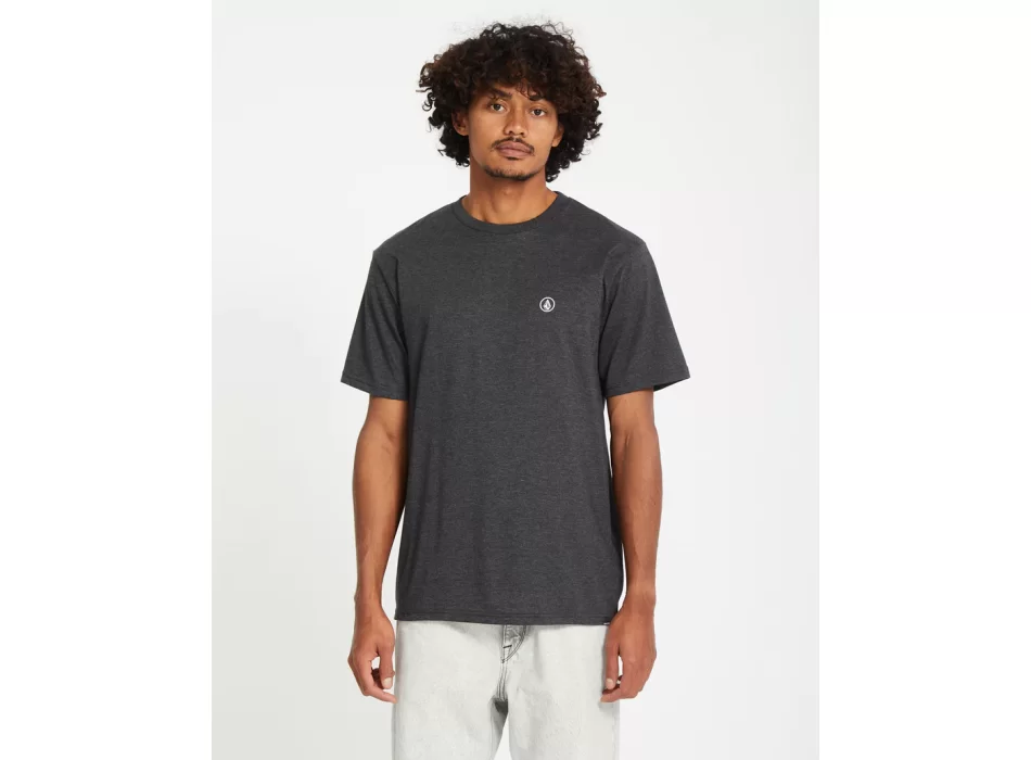 VOLCOM CIRCLE BLANKS T-SHIRT HEATHER BLACK