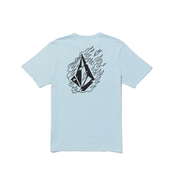 VOLCOM FIREFIGHT SHORT SLEEVE TEE MISTY BLUE