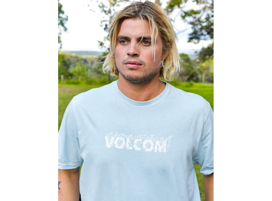 VOLCOM FIREFIGHT SHORT SLEEVE TEE MISTY BLUE