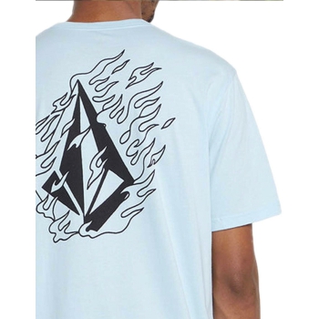 VOLCOM FIREFIGHT SHORT SLEEVE TEE MISTY BLUE