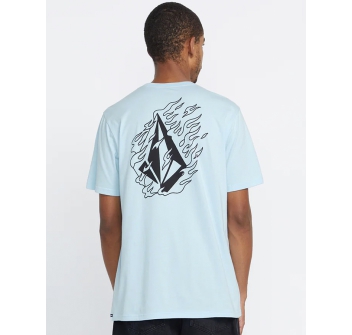 VOLCOM FIREFIGHT SHORT SLEEVE TEE MISTY BLUE