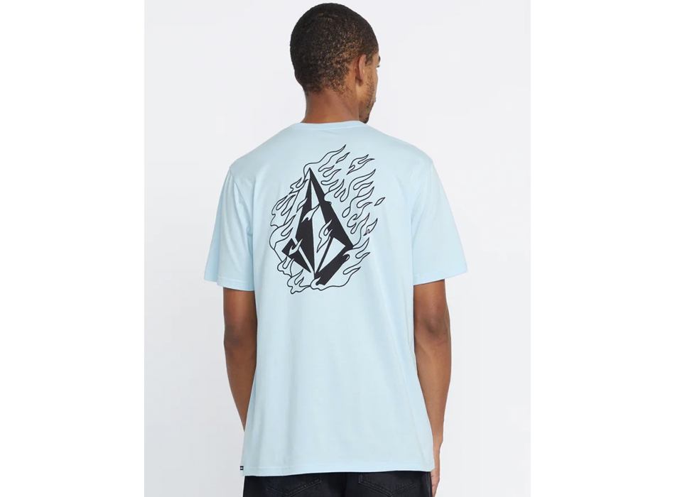 VOLCOM FIREFIGHT SHORT SLEEVE TEE MISTY BLUE