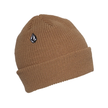 VOLCOM FULL STONE BEANIE DARK BROWN