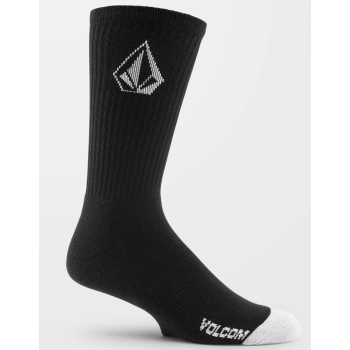 VOLCOM FULL STONE SOCKS BLACK 3 PACK 