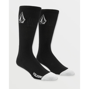 VOLCOM FULL STONE SOCKS WHITE 3 PACK PALE KHAKI
