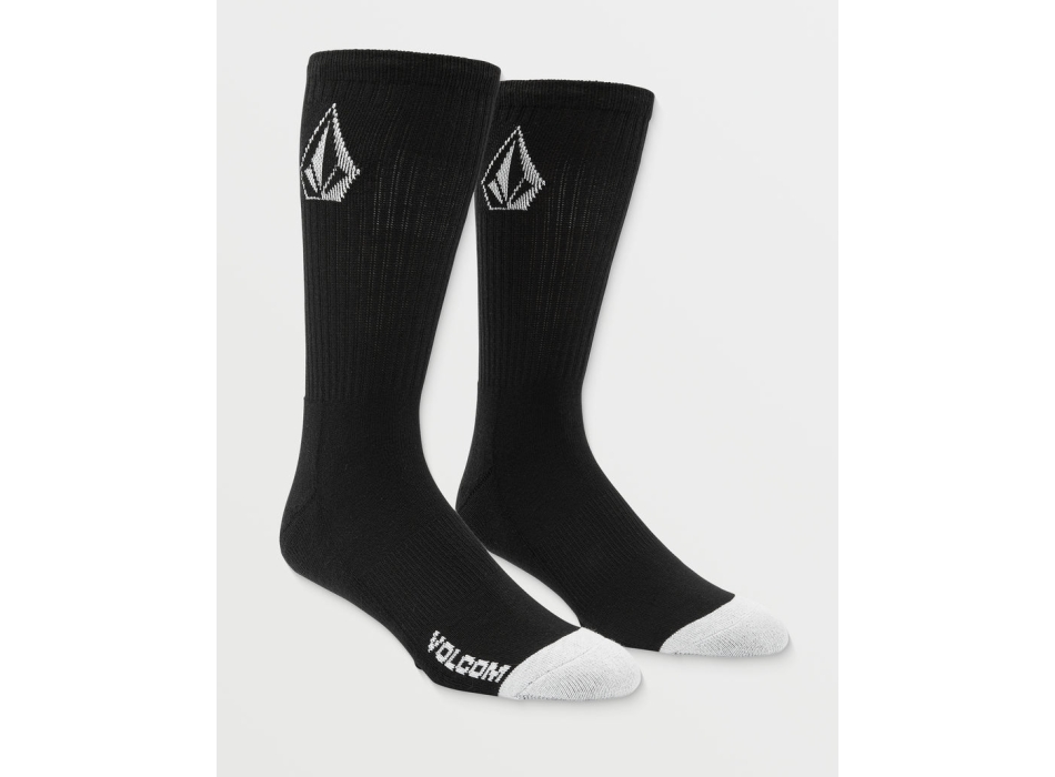 VOLCOM FULL STONE SOCKS WHITE 3 PACK PALE KHAKI