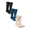 VOLCOM FULL STONE SOCKS WHITE 3 PACK PALE KHAKI