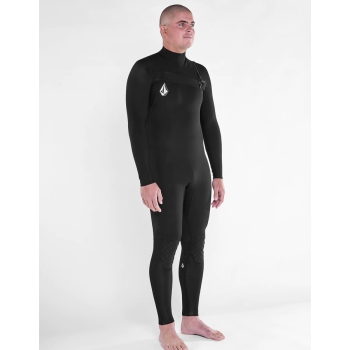 VOLCOM MODULATOR 4/3MM CHEST ZIP WETSUIT BLACK