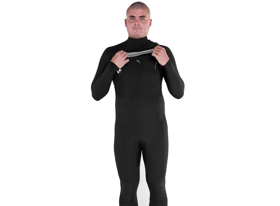 VOLCOM MODULATOR 4/3MM CHEST ZIP WETSUIT BLACK