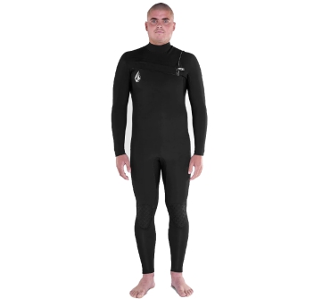 VOLCOM MODULATOR 4/3MM CHEST ZIP WETSUIT BLACK