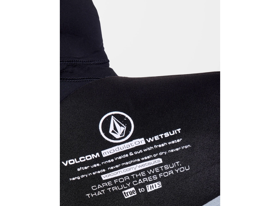 VOLCOM MODULATOR 5/4/3MM HOODED CHEST ZIP WETSUIT BLACK