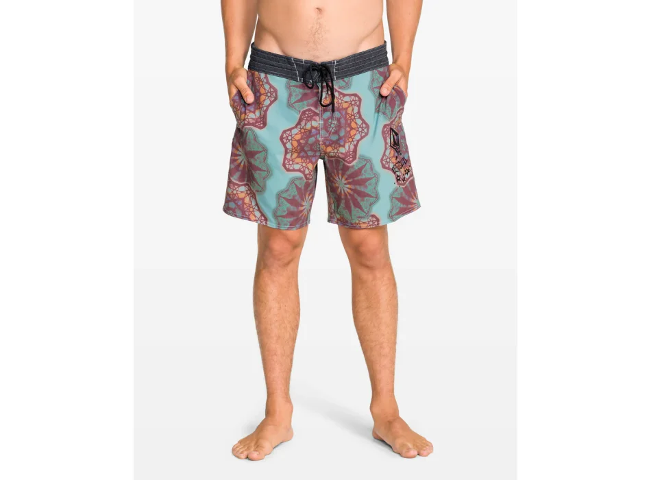 VOLCOM PCS STAR SHIELDS STONEY BOARDSHORT 18" BLACK