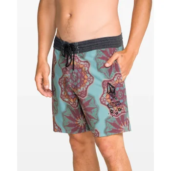 VOLCOM PCS STAR SHIELDS STONEY BOARDSHORT 18" BLACK