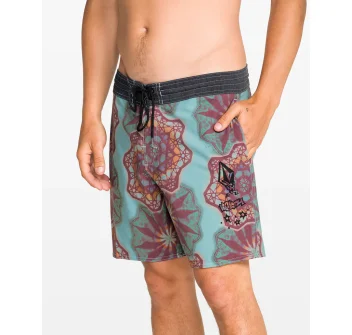 VOLCOM PCS STAR SHIELDS STONEY BOARDSHORT 18" BLACK