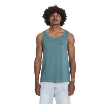 VOLCOM PISTOL STONE TANK TOP HEATHER RIFLE GREEN