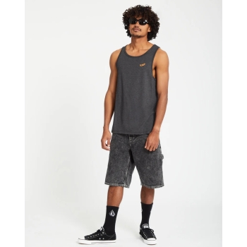 VOLCOM PISTOL TANK TOP HEATHER BLACK