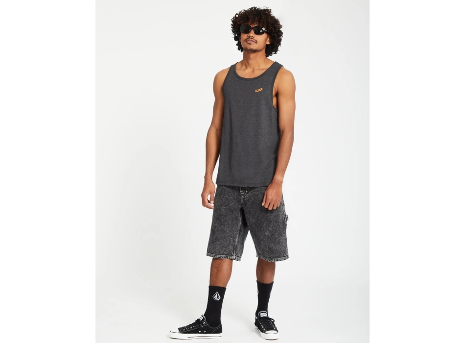 VOLCOM PISTOL TANK TOP HEATHER BLACK