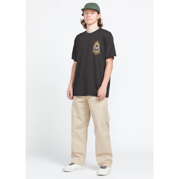 VOLCOM SKATE VITALS FAST N LOOSE SHORT SLEEVE TEE STEALTH