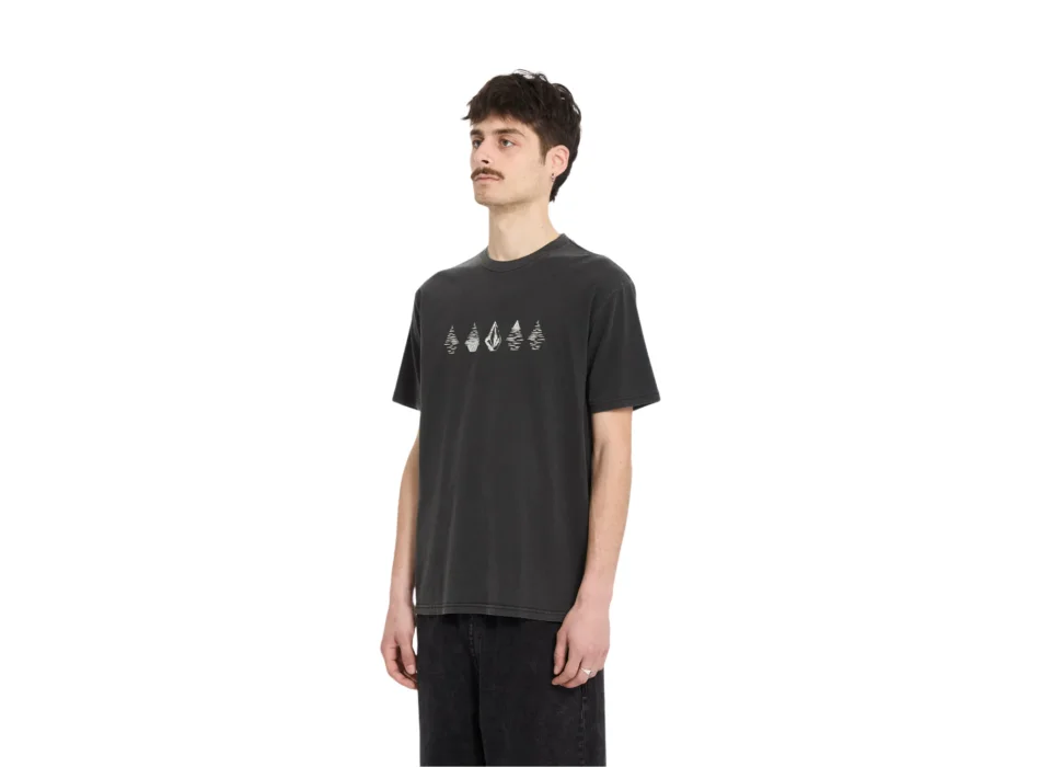 VOLCOM T-SHIRT LUNAR PHASES BLACK