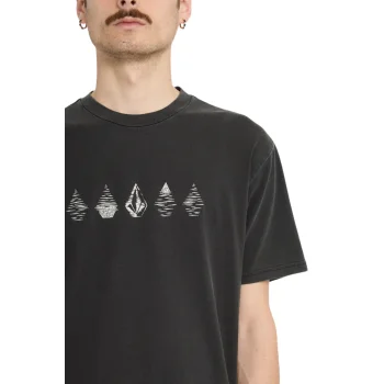 VOLCOM T-SHIRT LUNAR PHASES BLACK