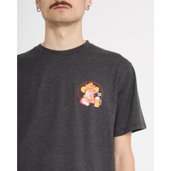 VOLCOM T-SHIRT MEOWDY HEATHER BLACK