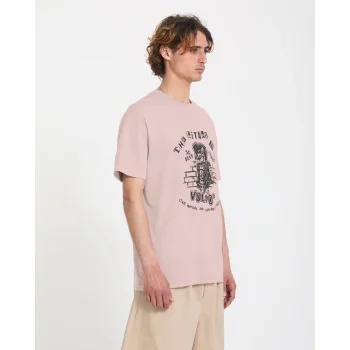 VOLCOM T-SHIRT PUNKAT PW BARK BROWN