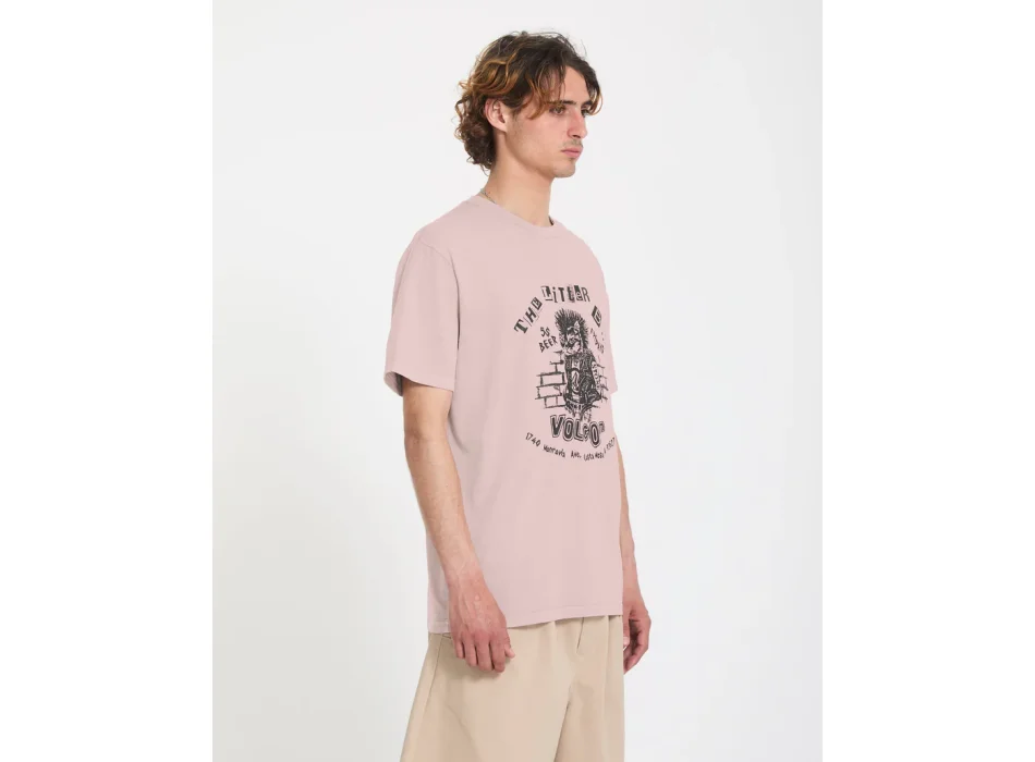 VOLCOM T-SHIRT PUNKAT PW BARK BROWN