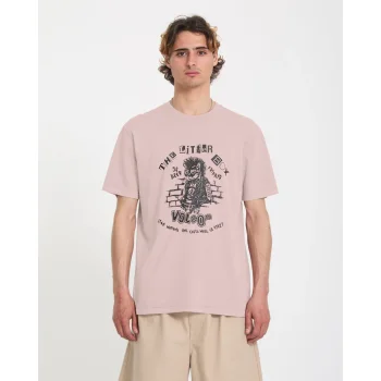 VOLCOM T-SHIRT PUNKAT PW BARK BROWN