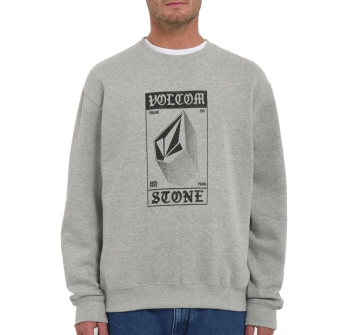 VOLCOM WATANITE SWEATSHIRT HEATHER GREY