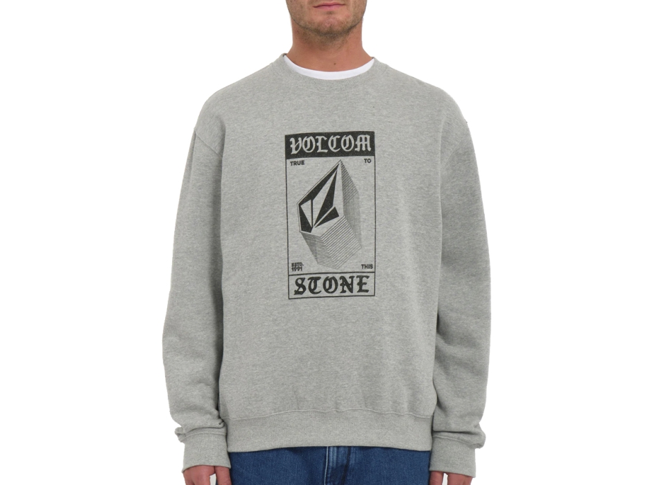 VOLCOM WATANITE SWEATSHIRT HEATHER GREY