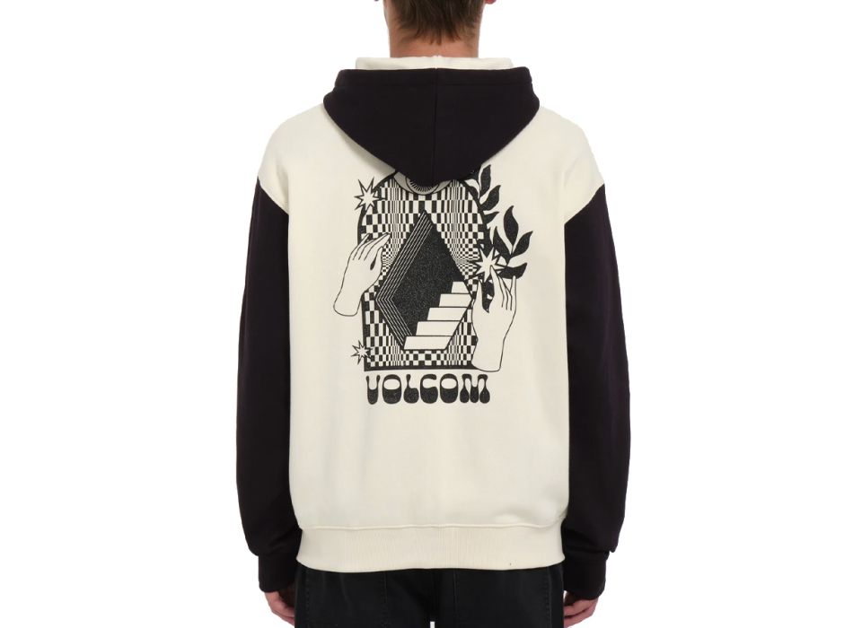 VOLCOM WATANITE ZIP HOODIE DIRTY WHITE